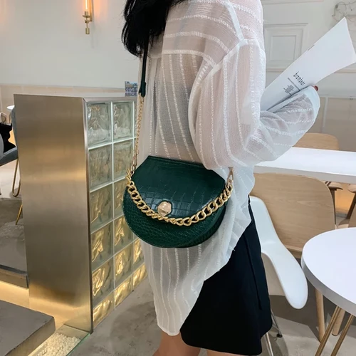 GREEN HANDBAG FOR WOMEN