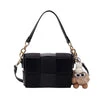 "ESSENCE".    Women's Vegan Leather Woven Handbag
